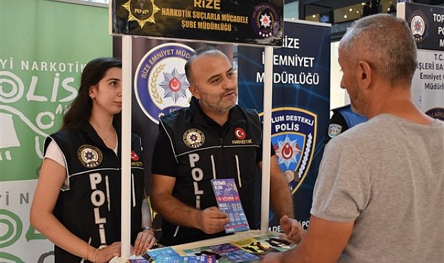 Rize'de uyuşturucuyla mücadele eğitimi verildi