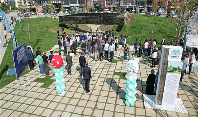 Sağlık çalışanlarına adanan anıt park hizmete açıldı