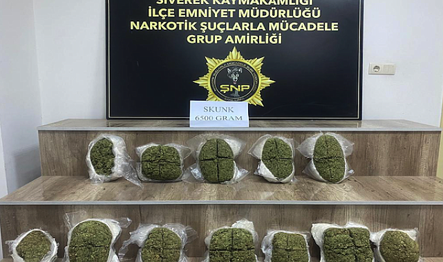 Şanlıurfa'da 6 kilo 500 gram skunk maddesi ele geçirildi