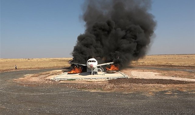 Şanlıurfa'da uçak kazası tatbikatı yapıldı