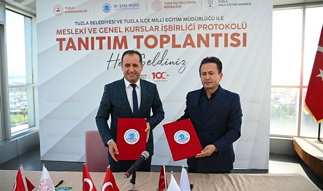 Tuzla'da eğitimde iş birliği: Mesleki ve Genel Kurslar İş Birliği Protokolü başlatıldı