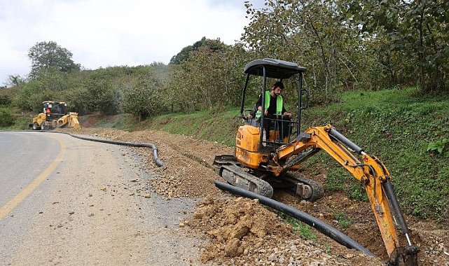 Ünye'nin içme suyu hattını yeniliyor