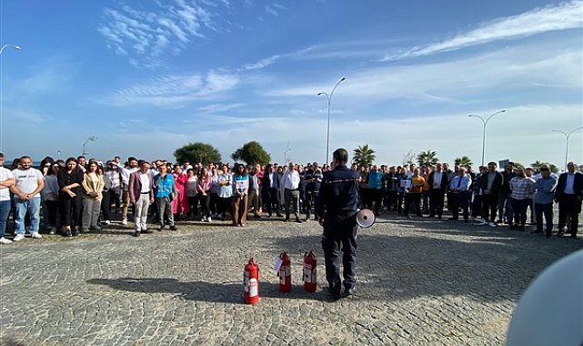 YEDAŞ'ta yangın ve bina tahliye tatbikatı gerçekleştirildi