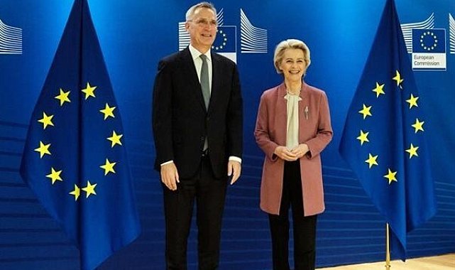 AB Komisyon Başkanı Leyen, NATO Genel Sekreteri Stoltenberg ile görüştü