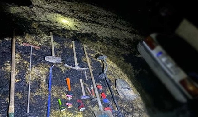 Afyonkarahisar'da kaçak kazı operasyonu