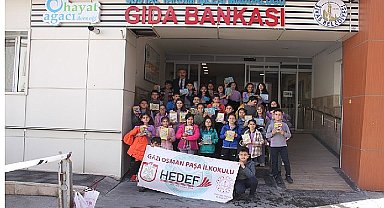 Altın kalpli çocuklardan anlamlı bağış...