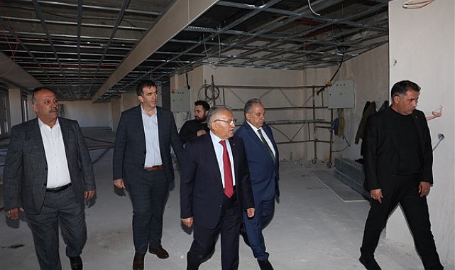 Başkan Büyükkılıç’tan Talas Mevlana Sosyal Yaşam Merkezi’nde inceleme