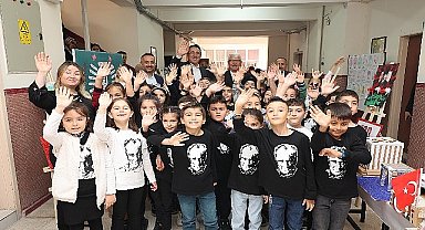 Başkan Savran 19 mayıs ilkokulu öğrencileri tarafından hazırlanan sergiyi gezdi