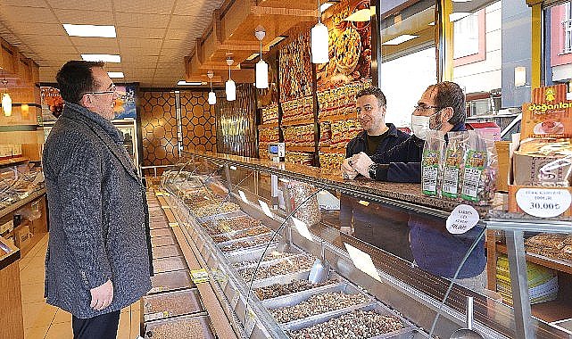 Başkan Savran, 350 evler mahallesi ve cevher dudayev mahallesi'ndeki esnafları ziyaret etti