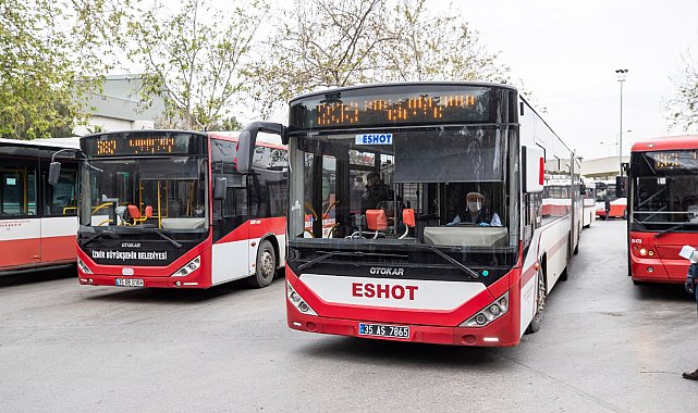 Bayraklı TOKİ bölgesine 4 hatta toplam 21 otobüs hizmet veriyor
