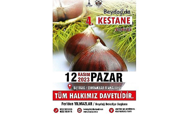 Beydağ Çomaklar'da kestane festivali coşkusu