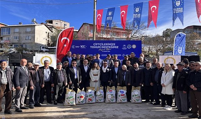 Bursa Büyükşehir'den 6 ton sertifikalı yem bezelyesi dağıttı