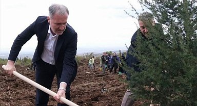 Bursa İnegöl'de ''Cumhuriyete Nefes'' fidanları dikildi