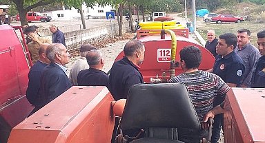 Büyükşehir Milas Korucuk'a Yangın Tankeri Teslim Etti