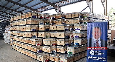 Büyükşehirden üreticilere 2500 arı kovanı desteği