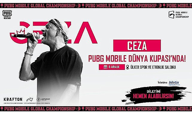 Ceza, İstanbul'da düzenlenecek 2023 PUBG MOBILE Dünya Kupası'nda sahne alacak