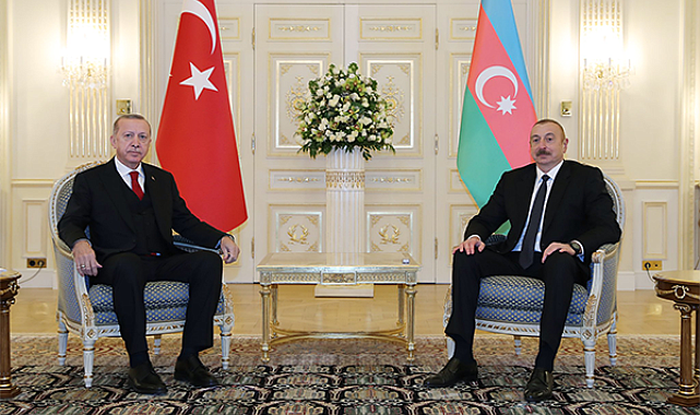 Cumhurbaşkanı Erdoğan, Azerbaycan Cumhurbaşkanı Aliyev ile görüştü