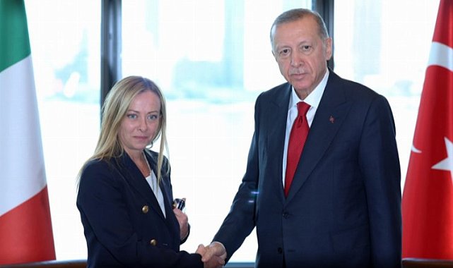 Cumhurbaşkanı Erdoğan Meloni ile görüştü