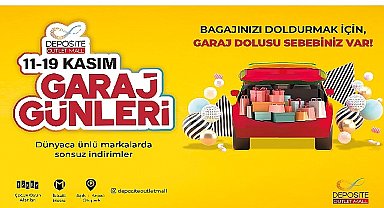 Deposite outlet mall'de garaj günleri başlıyor