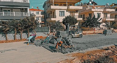 Didim'de yol çalışmaları devam ediyor