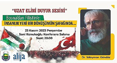 Dr. Süleyman Gündüz Filistin Ve Kudüs'ü İnegöl'de Anlatacak