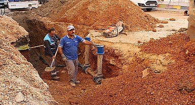 Elmalı'da 50 yıllık içme suyu hattı değiştiriliyor