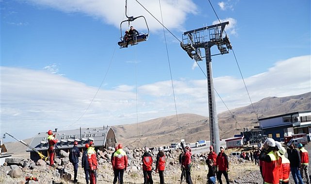 Erciyes’te kurtarma tatbikatı düzenlendi