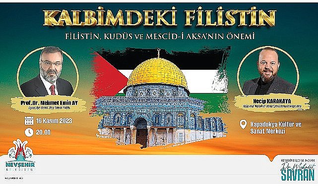 Filistin, kudüs ve mescid-aksa'nın önemi konulu söyleşi 16 kasım perşembe günü yapılacak