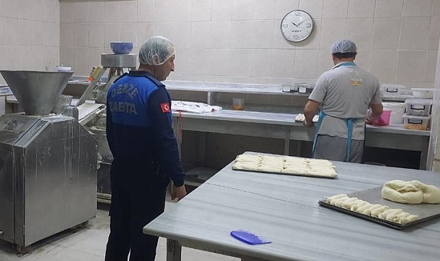 Gebze Zabıtası'ndan fırın denetimi