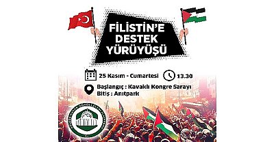 Gölcük'te filistin'e destek yürüyüşü cumartesi günü 