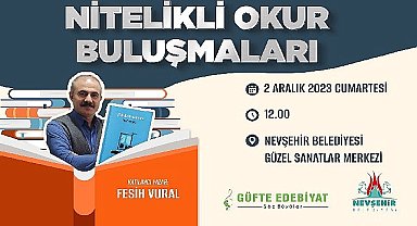 Güzel sanatlar merkezi'nde nitelikli okur buluşmaları başlıyor 
