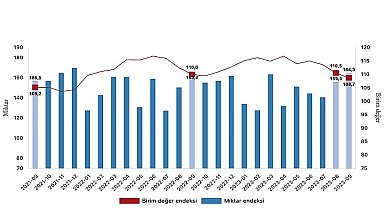 İhracat birim değer endeksi yüzde 1,2 azaldı