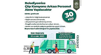 İnegöl Belediyesi 30 Personel Alacak