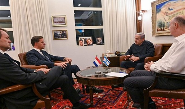 İsrail Başbakanı Netanyahu, Hollanda Başbakanı Rutte ile bir araya geldi