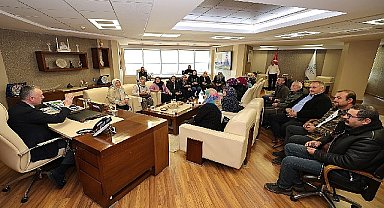 Kandıralı üreten kadınlardan Başkan Büyükakın'a ziyaret