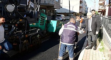 Karabağlar'da asfaltlama çalışmaları tam gaz sürüyor