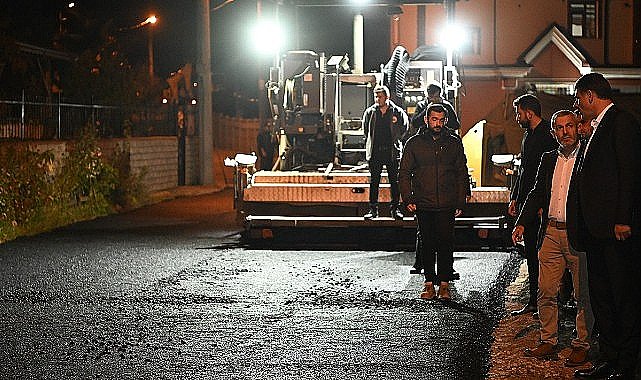 Kartepe Sarımeşe Mahallesi'nde 310 ton asfalt