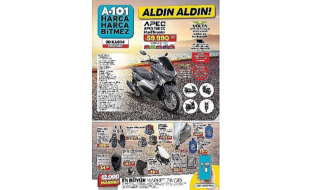 Kasım Ayının Son Gününde A101'den Kaçırılmayacak Maxi Scooter Fırsatı