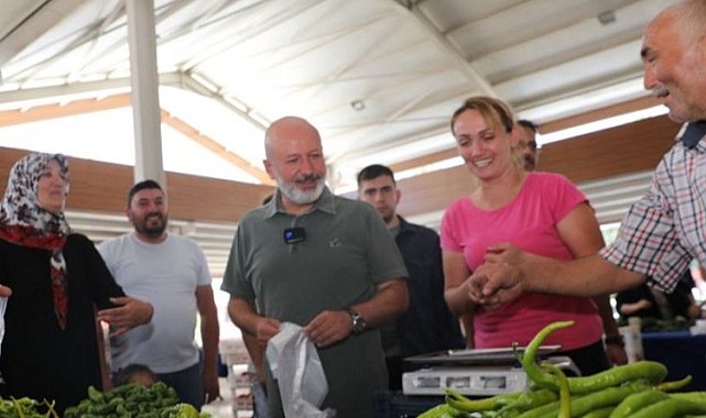 Kayseri Kocasinan'ın Ekolojik Pazarı'na yoğun ilgi