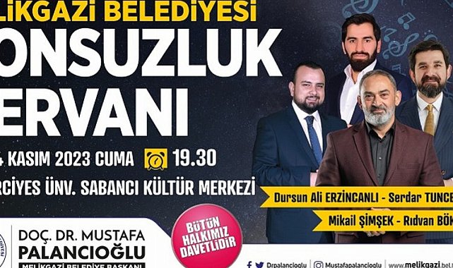 Kayseri Melikgazi'de şiir dolu akşam