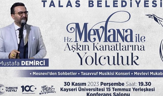 Kayseri Talas'ta Mevlana anlatılacak