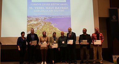 Kocaeli'de Mavi Bayrak sorumluları sertifikalandı