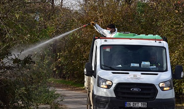 Malatya'da haşere üreme alanları ve konteyner kentlerde ilaçlama yapılıyor