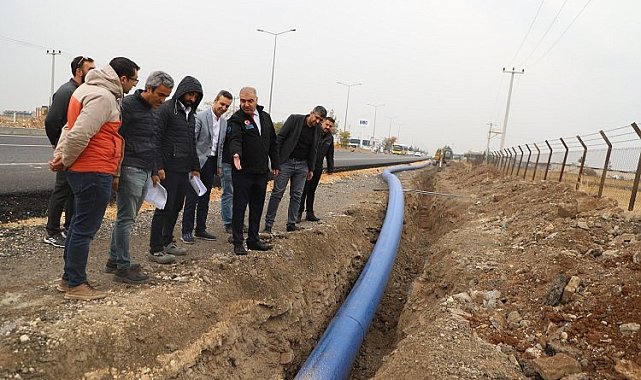 Mardin yoluna yeni içme suyu hattı