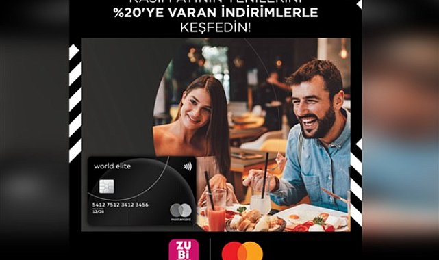 Mastercard sahiplerine ZUBİZU anlaşmalı seçkin restoranlarda indirim fırsatı sürüyor