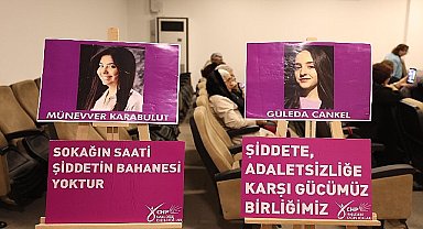 Narlıdere, kadına şiddete karşı tek ses oldu 