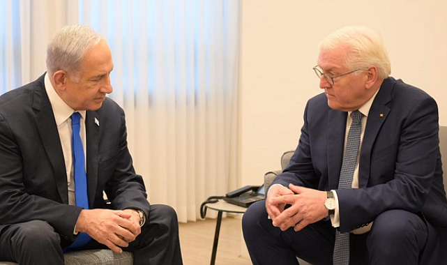Netanyahu, Almanya Cumhurbaşkanı Steinmeier ile bir araya geldi