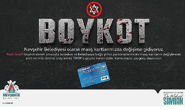 Nevşehir belediyesi maaş ödemelerini troy kartla yapacak