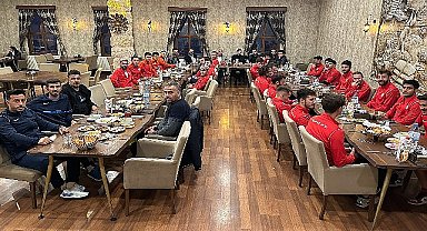 Nevşehir Belediyespor'da futbolculara moral yemeği