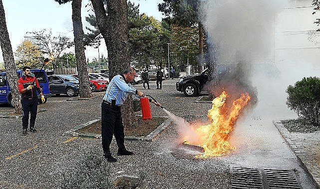 -Osmangazi Belediyesi'nde yangın tatbikatı